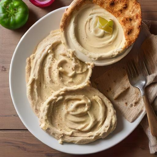 Hummus mit Frischkäse